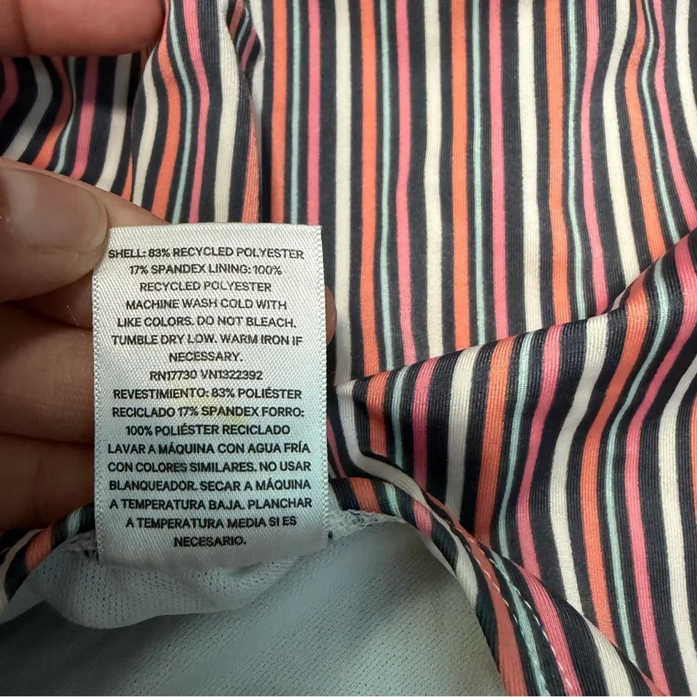 Art Class Multicolor Striped Girls Swimsuit,‎ Size M